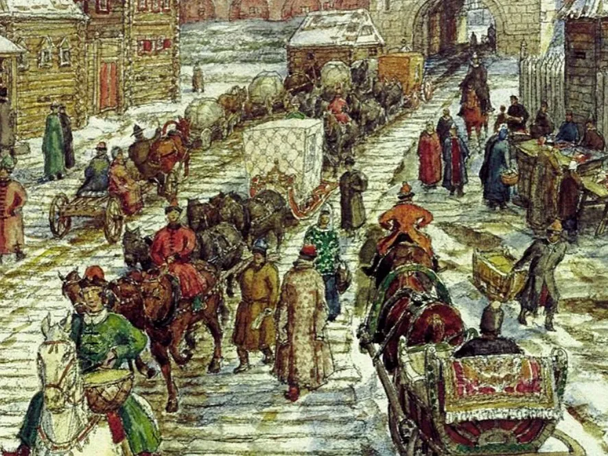 Пло­щадь пе­ред во­рота­ми